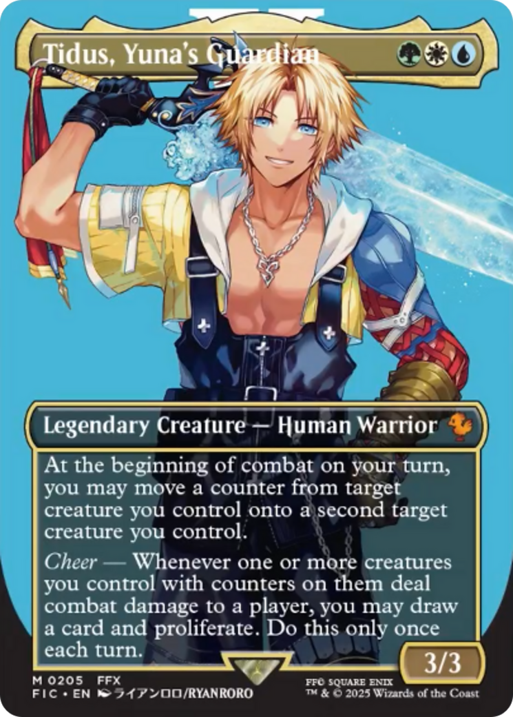 Tidus, Yuna's Guardian (Borderless) [FINAL FANTASY Commander] | Magic Magpie