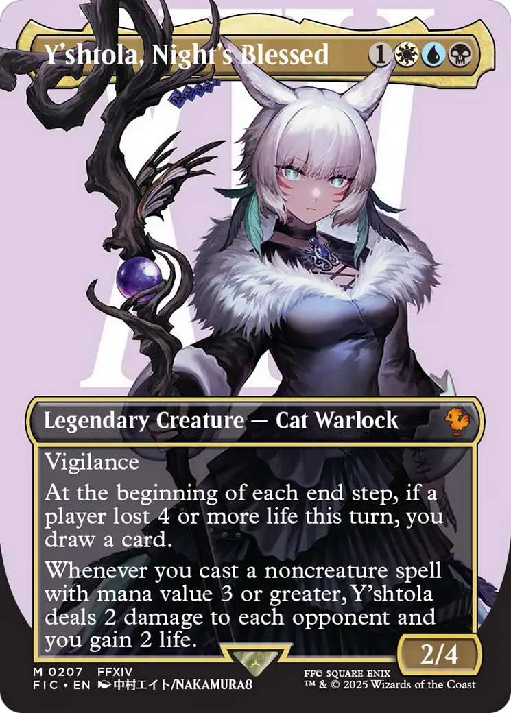 Y'shtola, Night's Blessed (Borderless) [FINAL FANTASY Commander] | Magic Magpie