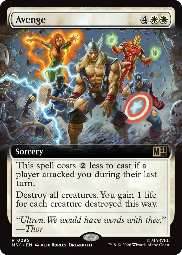 Avenge (Extended Art) [Marvel Super Heroes Commander] | Magic Magpie