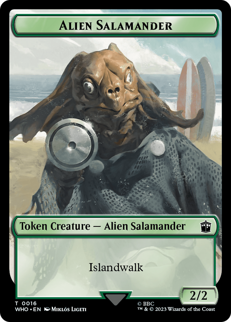 Alien Salamander // Mutant Double-Sided Token [Doctor Who Tokens] | Magic Magpie