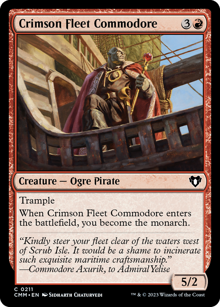 Crimson Fleet Commodore [Commander Masters] | Magic Magpie