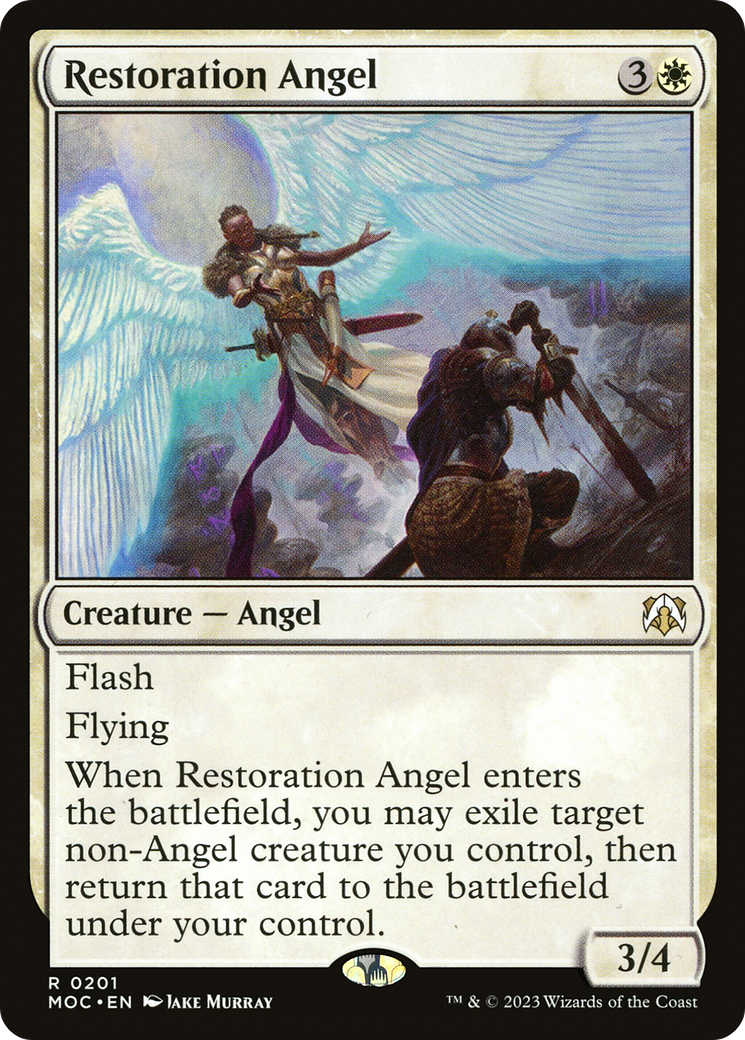 Restoration Angel [March of the Machine Commander] | Magic Magpie