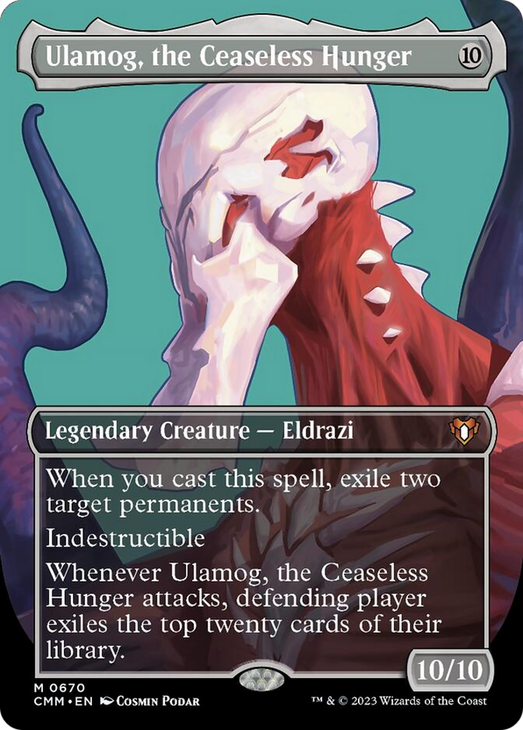 Ulamog, the Ceaseless Hunger (Borderless Profile) [Commander Masters] | Magic Magpie