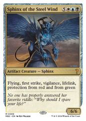 Sphinx of the Steel Wind (White Border) [Mystery Booster 2] | Magic Magpie