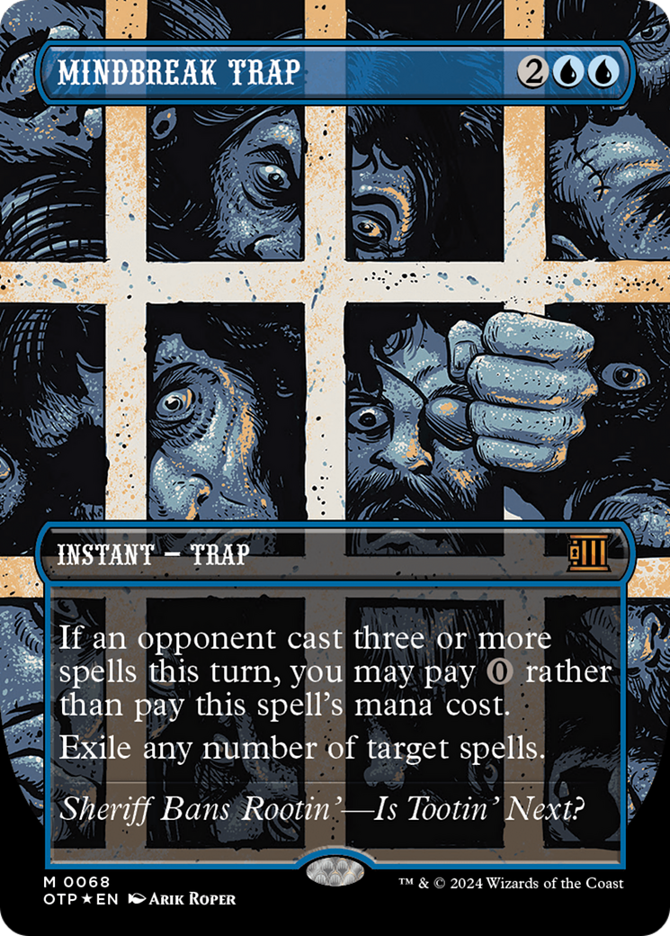 Mindbreak Trap (Textured Foil) [Outlaws of Thunder Junction: Breaking News] | Magic Magpie