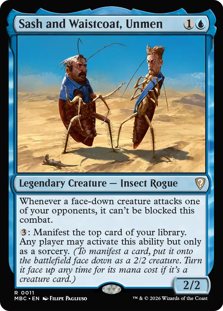 Sash and Waistcoat, Unmen [Mystery Booster: Commander Edition] | Magic Magpie