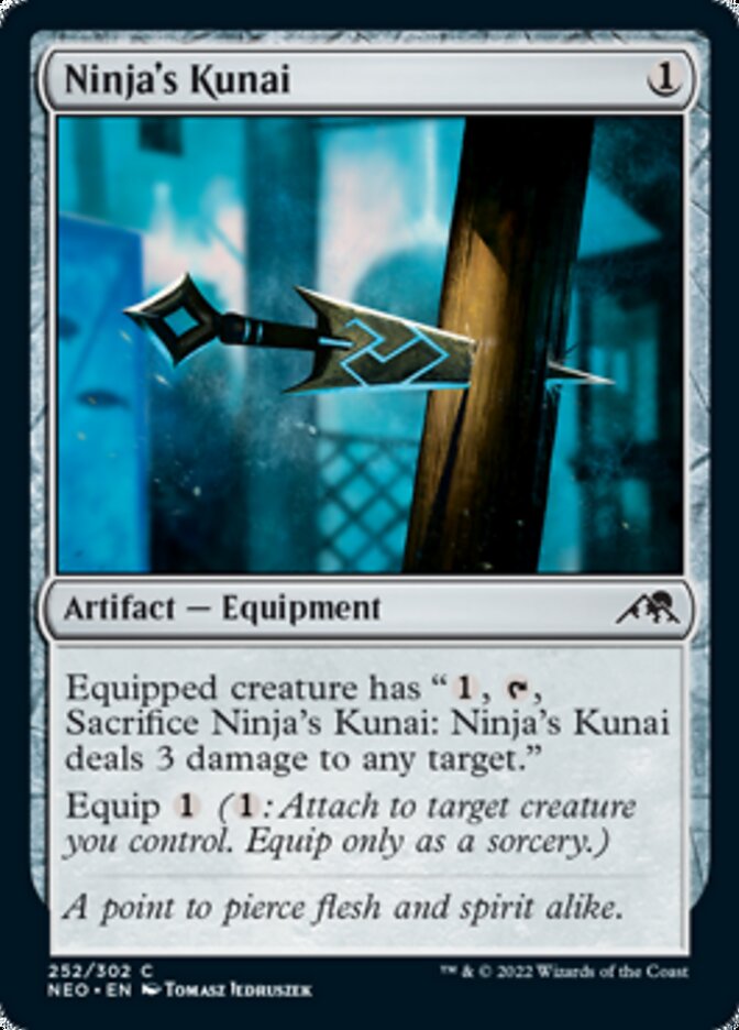Ninja's Kunai [Kamigawa: Neon Dynasty] | Magic Magpie