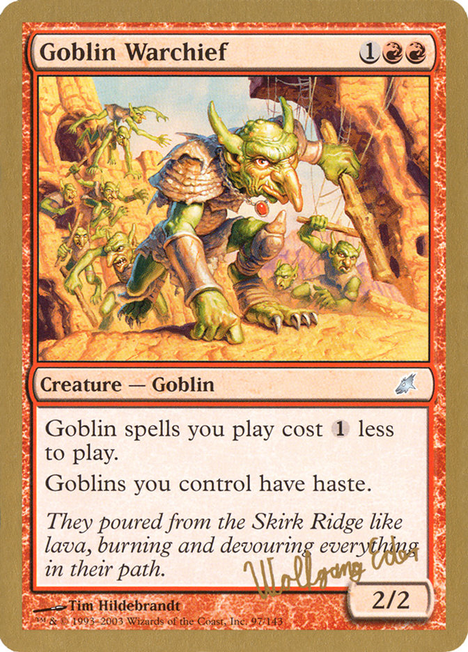 Goblin Warchief (Wolfgang Eder) [World Championship Decks 2003] | Magic Magpie