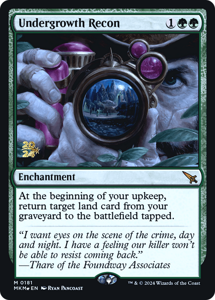 Undergrowth Recon [Murders at Karlov Manor Prerelease Promos] | Magic Magpie