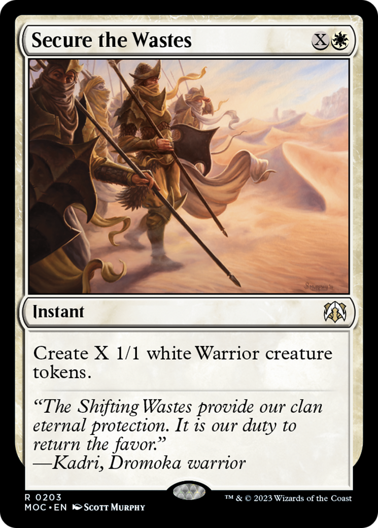 Secure the Wastes [March of the Machine Commander] | Magic Magpie