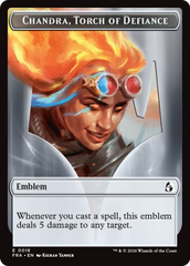 Chandra, Chill of Compliance // Chandra, Torch of Defiance Double-Sided Token [Reality Fracture Tokens] | Magic Magpie