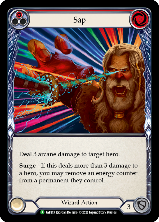 Sap (Red) [FAB115] (Promo)  Rainbow Foil | Magic Magpie