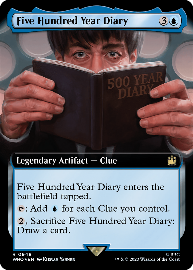Five Hundred Year Diary (Extended Art) (Surge Foil) [Doctor Who] | Magic Magpie