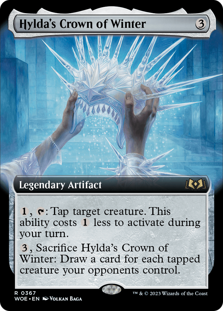 Hylda's Crown of Winter (Extended Art) [Wilds of Eldraine] | Magic Magpie