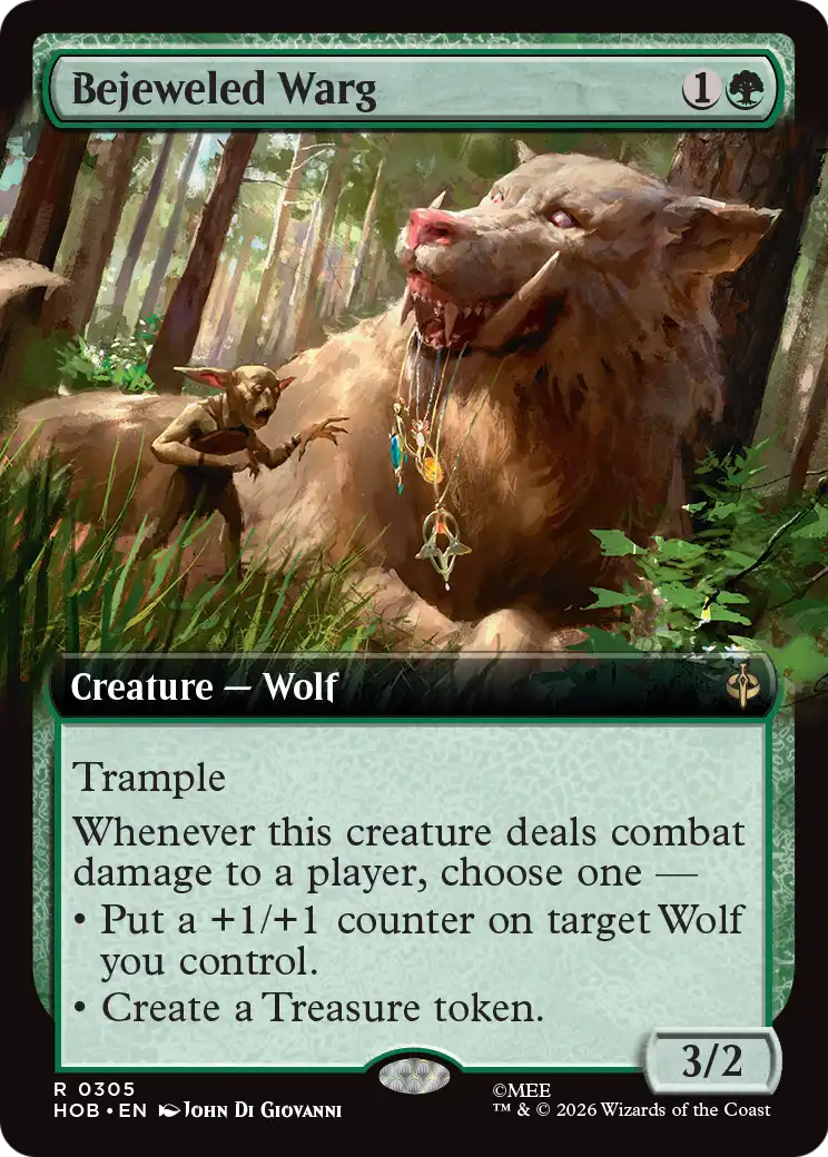 Bejeweled Warg (Extended Art) [The Hobbit] | Magic Magpie