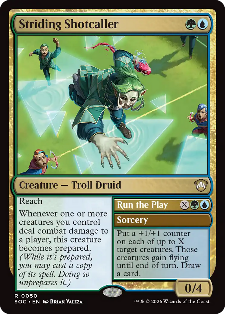 Striding Shotcaller [Secrets of Strixhaven Commander] | Magic Magpie