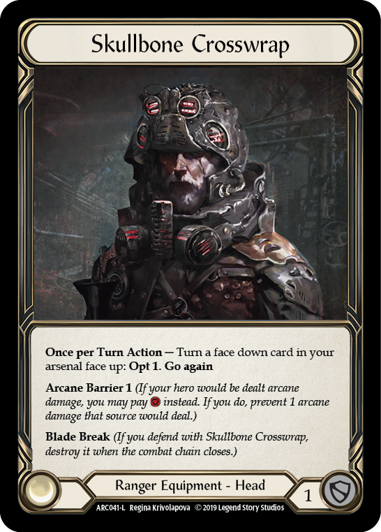 Skullbone Crosswrap [ARC041-L] (Arcane Rising)  1st Edition Cold Foil | Magic Magpie