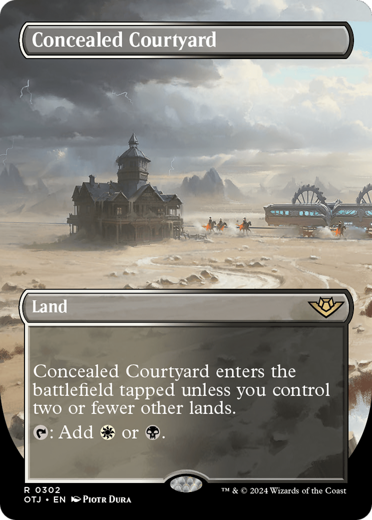 Concealed Courtyard (Borderless) [Outlaws of Thunder Junction] | Magic Magpie