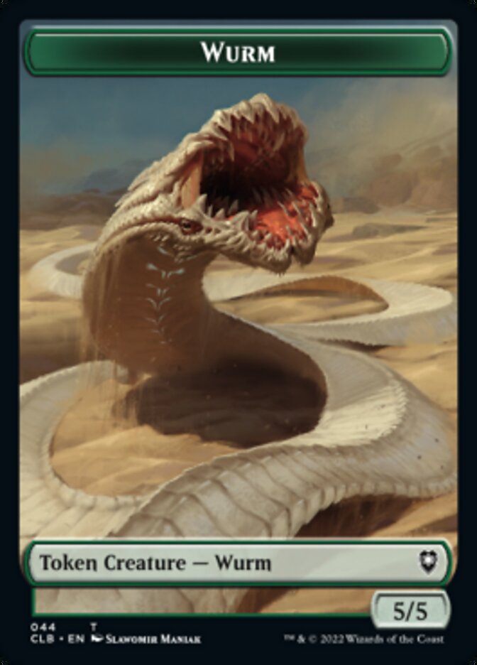 Phyrexian Beast // Wurm Double-Sided Token [Commander Legends: Battle for Baldur's Gate Tokens] | Magic Magpie