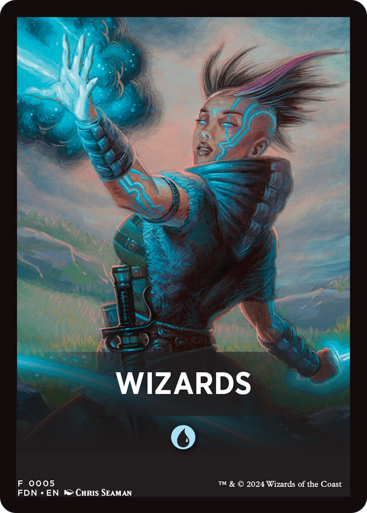 Wizards Theme Card [Foundations Tokens] | Magic Magpie