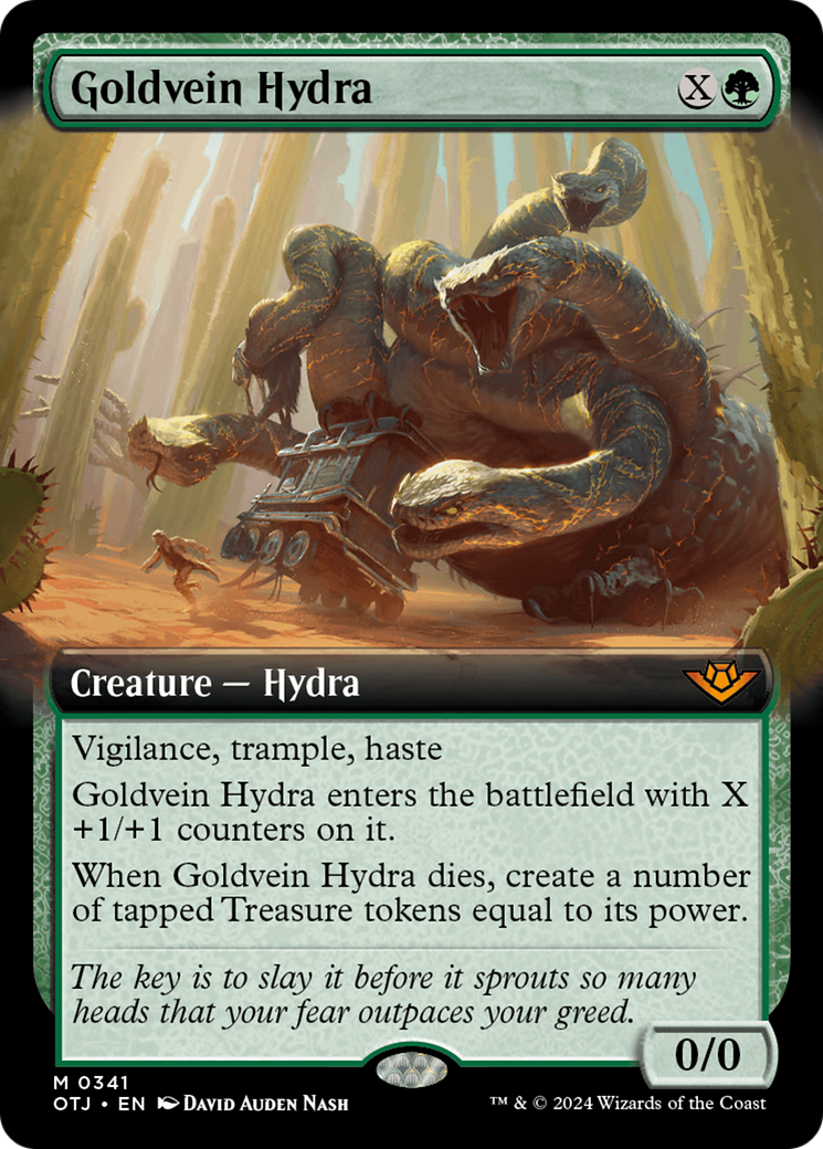 Goldvein Hydra (Extended Art) [Outlaws of Thunder Junction] | Magic Magpie