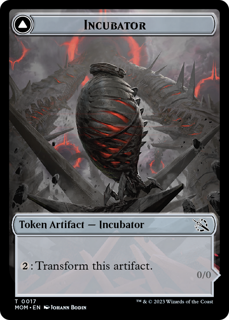 Incubator // Phyrexian (17) Double-Sided Token [March of the Machine Tokens] | Magic Magpie