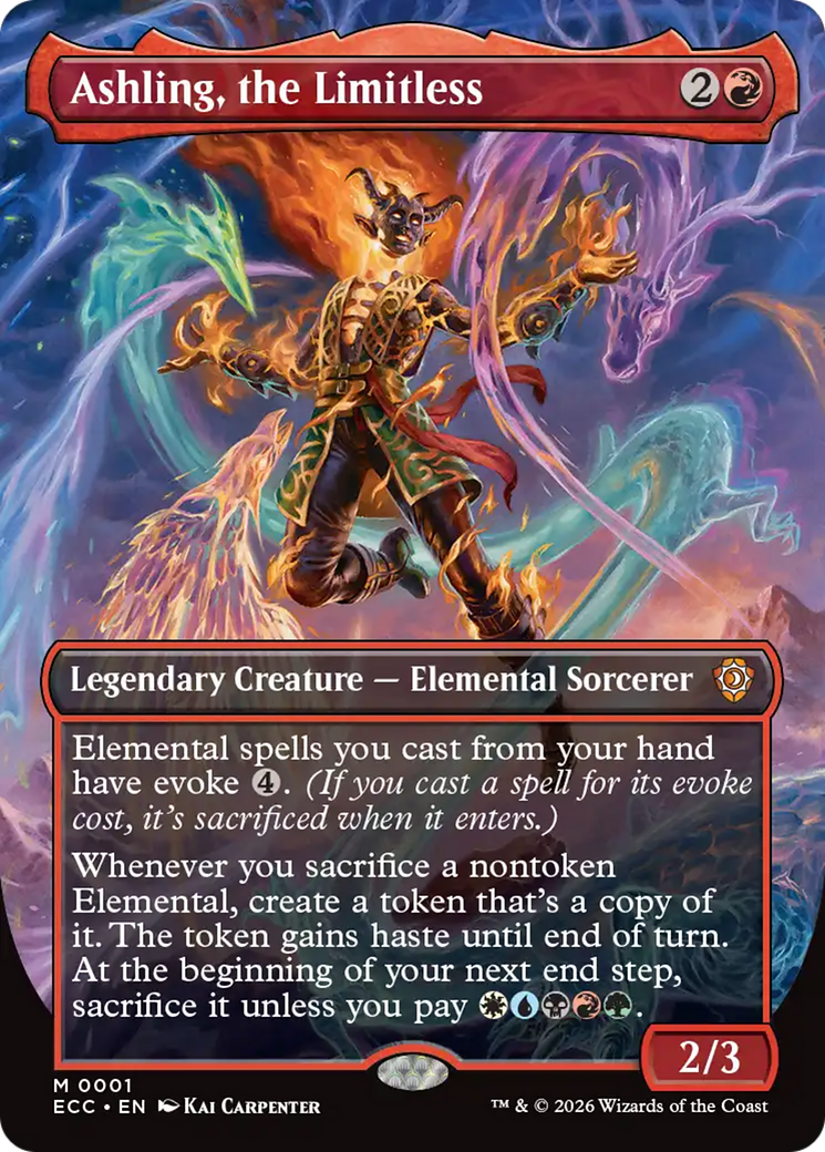 Ashling, the Limitless (Borderless) [Lorwyn Eclipsed Commander] | Magic Magpie