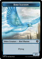 Spirit (0039) // Bird Illusion Double-Sided Token [Commander Masters Tokens] | Magic Magpie