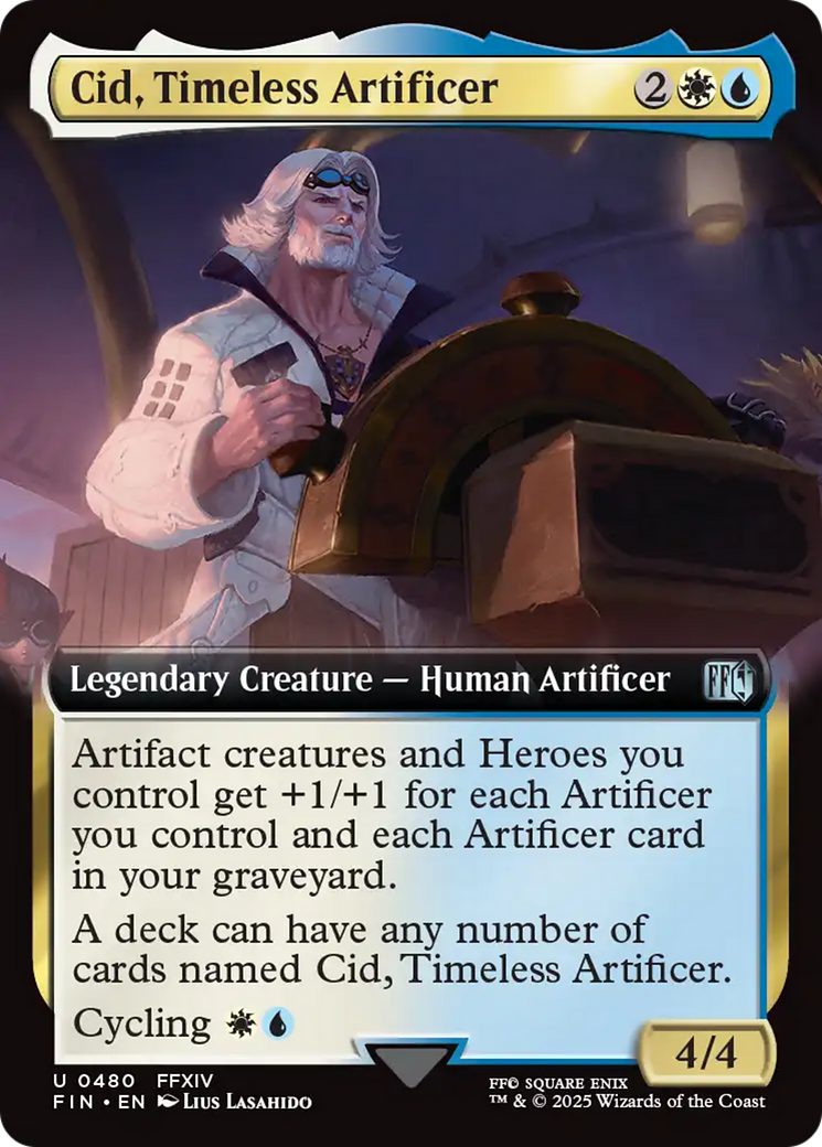 Cid, Timeless Artificer (Extended Art) [FINAL FANTASY] | Magic Magpie