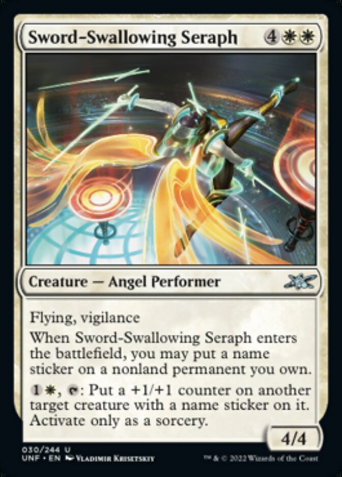 Sword-Swallowing Seraph [Unfinity] | Magic Magpie