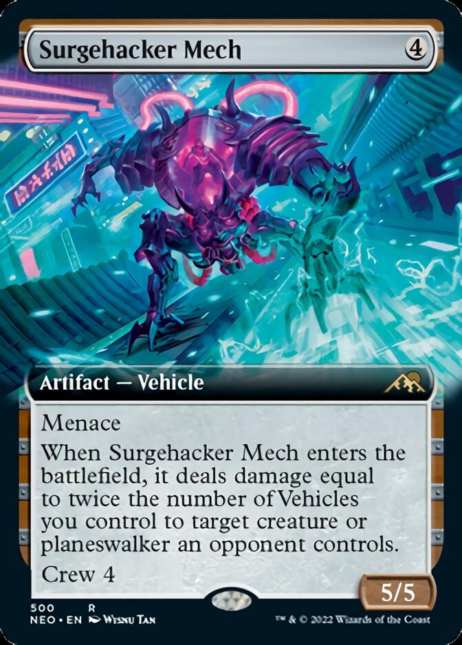 Surgehacker Mech (Extended Art) [Kamigawa: Neon Dynasty] | Magic Magpie