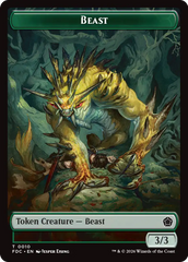 Spider // Beast Double-Sided Token [Foundations Commander Tokens] | Magic Magpie