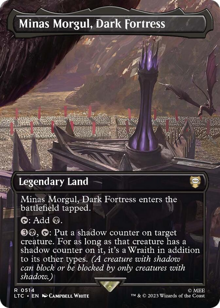 Minas Morgul, Dark Fortress (Borderless) [The Lord of the Rings: Tales of Middle-Earth Commander] | Magic Magpie