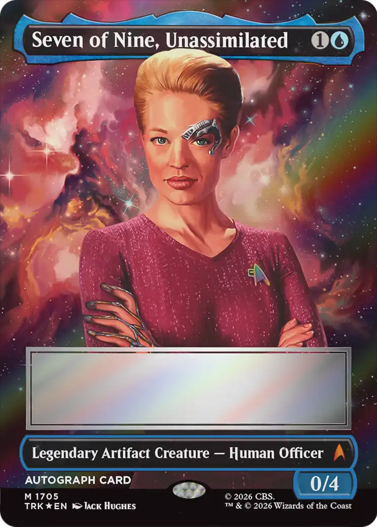 Seven of Nine, Unassimilated (Borderless) (Signed) [Star Trek] | Magic Magpie