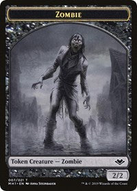 Zombie // Golem Double-Sided Token [Modern Horizons Tokens] | Magic Magpie