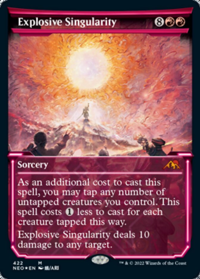 Explosive Singularity (Showcase) (Foil Etched) [Kamigawa: Neon Dynasty] | Magic Magpie