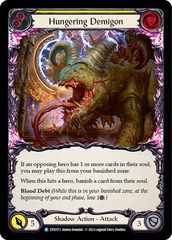 Hungering Demigon (Yellow) [DTD173] (Dusk Till Dawn)  Rainbow Foil | Magic Magpie