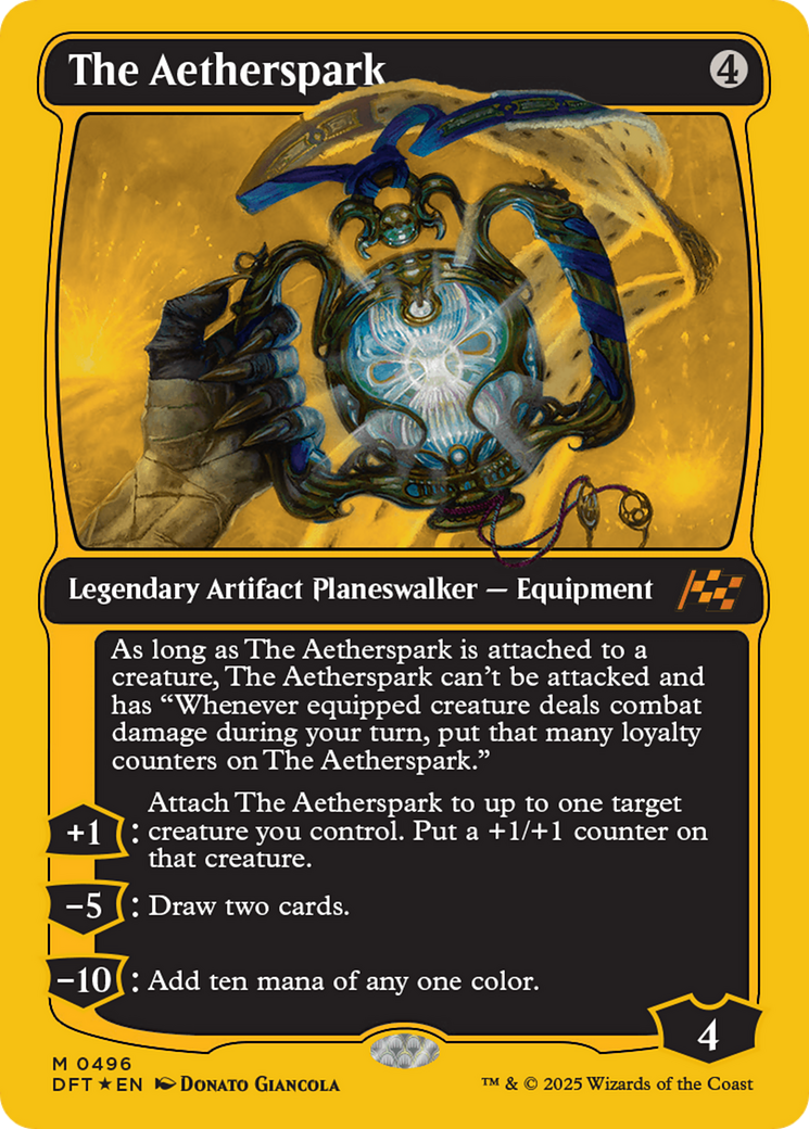 The Aetherspark (First-Place Foil) [Aetherdrift] | Magic Magpie