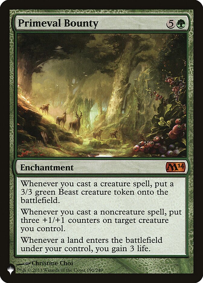 Primeval Bounty [The List] | Magic Magpie