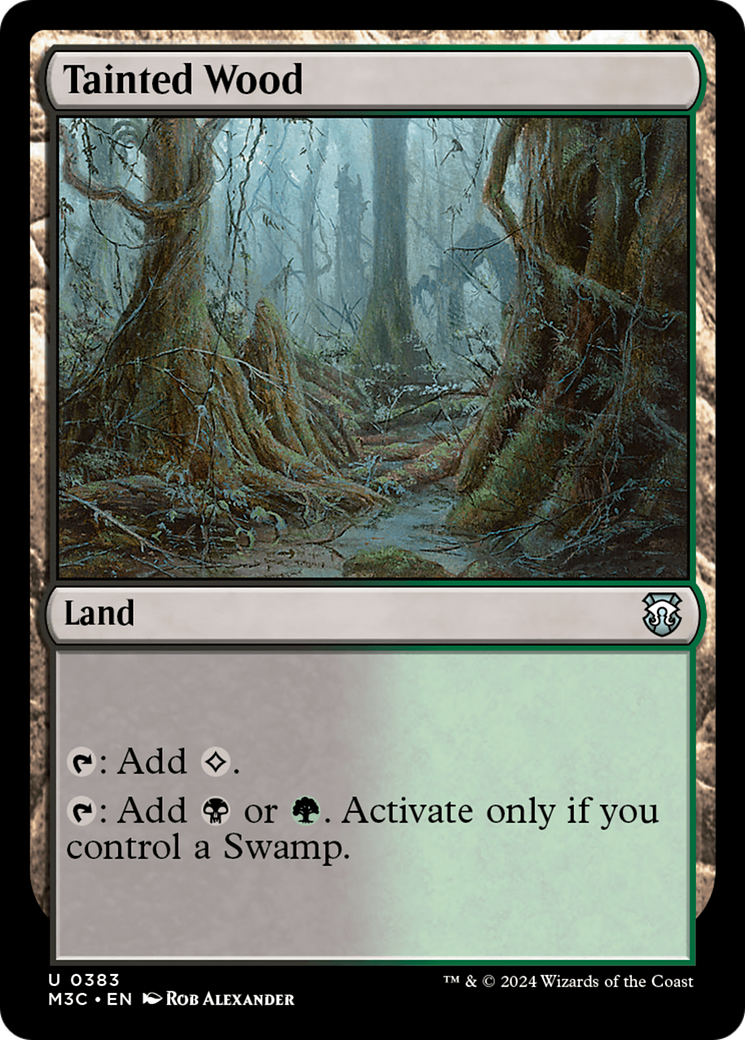 Tainted Wood (Ripple Foil) [Modern Horizons 3 Commander] | Magic Magpie