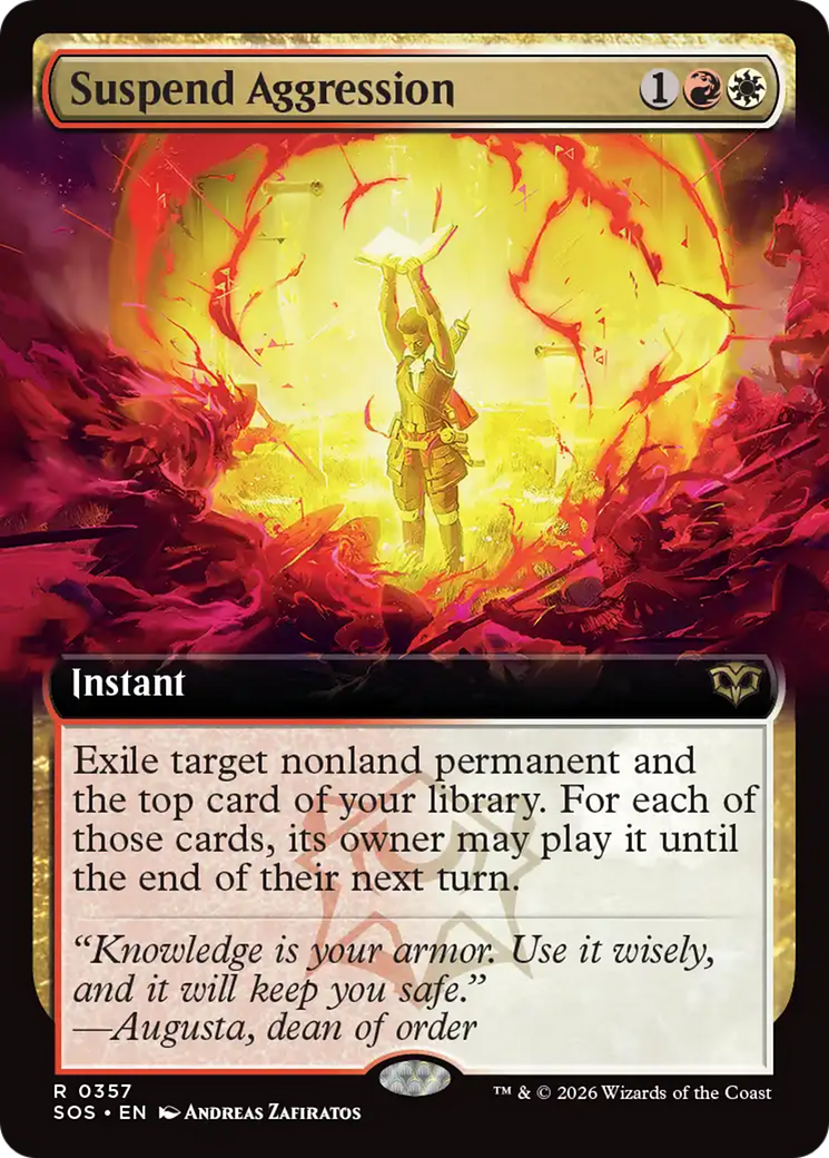 Suspend Aggression (Extended Art) [Secrets of Strixhaven] | Magic Magpie