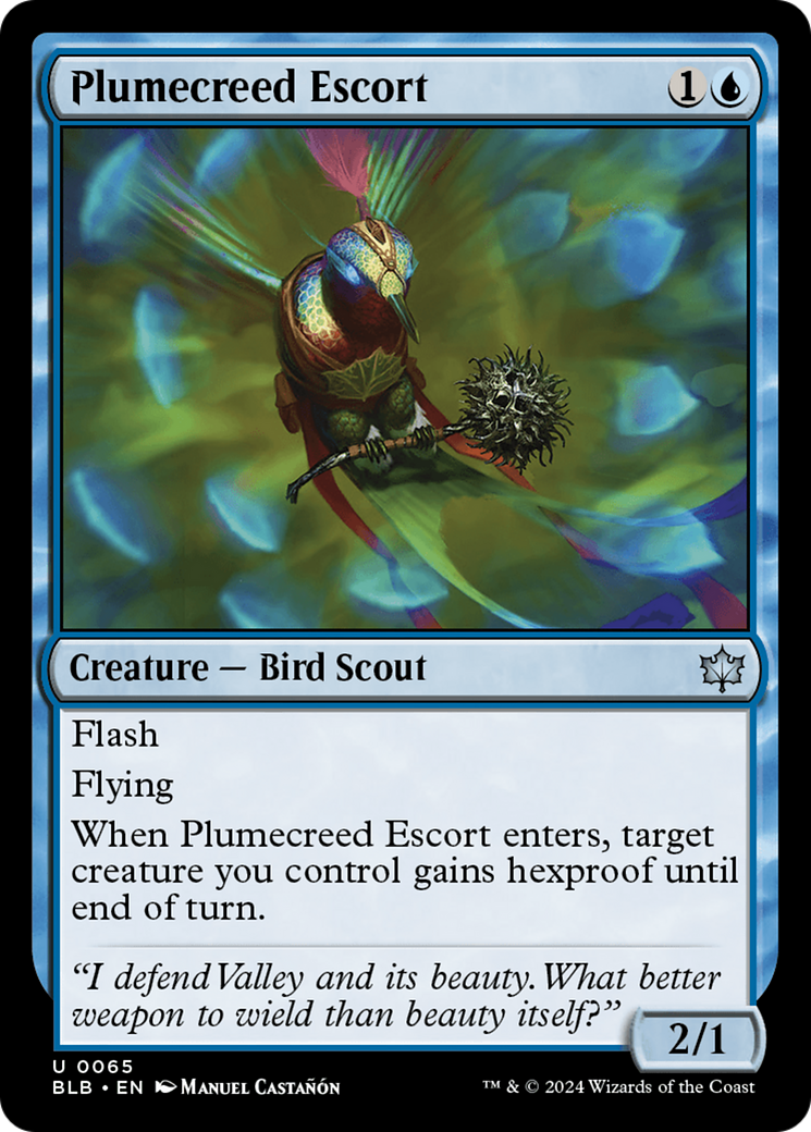 Plumecreed Escort [Bloomburrow] | Magic Magpie