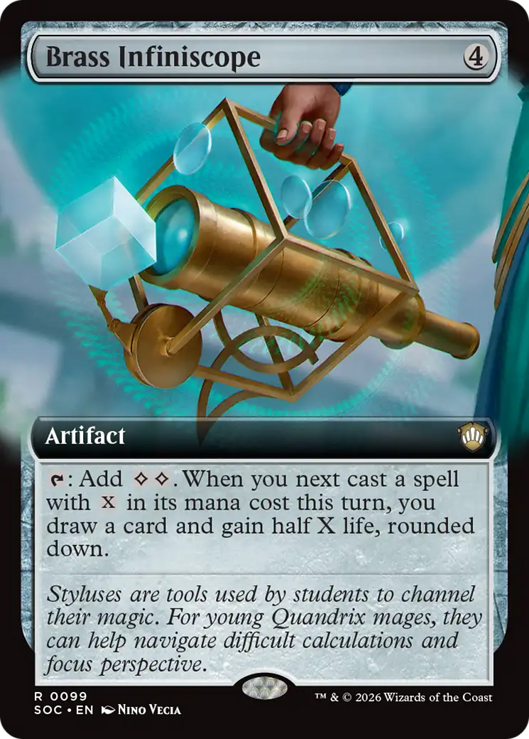 Brass Infiniscope (Extended Art) [Secrets of Strixhaven Commander] | Magic Magpie