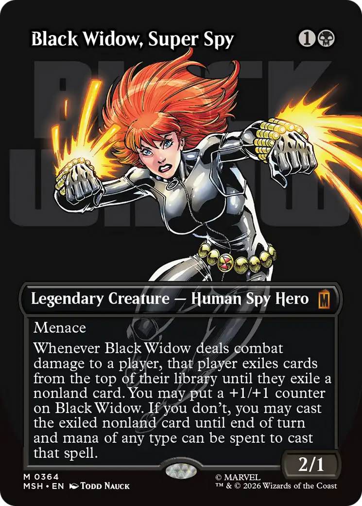 Black Widow, Super Spy (Borderless) (0364) [Marvel Super Heroes] | Magic Magpie