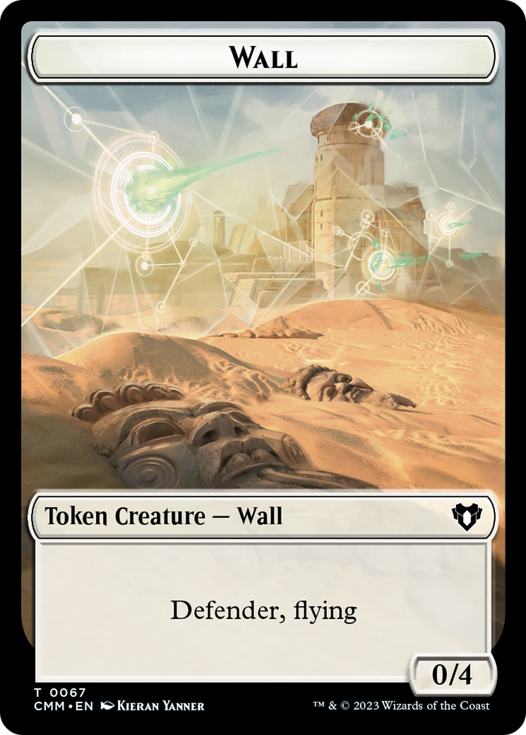 Wall // Kor Ally Double-Sided Token [Commander Masters Tokens] | Magic Magpie