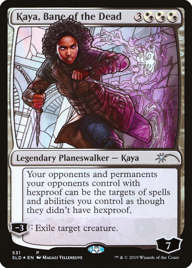 Kaya, Bane of the Dead (Stained Glass) [Secret Lair Drop Promos] | Magic Magpie