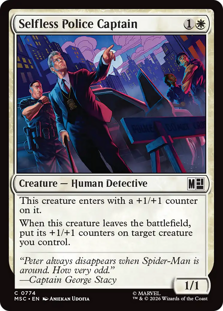 Selfless Police Captain [Marvel Super Heroes Commander] | Magic Magpie