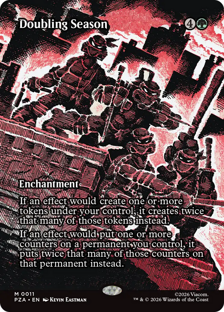 Doubling Season (Borderless) [Teenage Mutant Ninja Turtles Eternal-Legal] | Magic Magpie