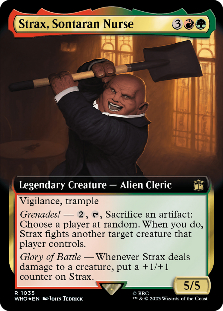 Strax, Sontaran Nurse (Extended Art) (Surge Foil) [Doctor Who] | Magic Magpie