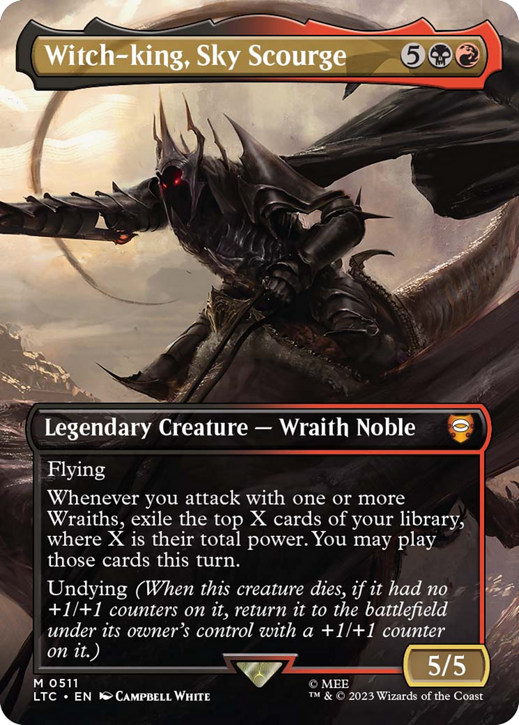 Witch-king, Sky Scourge (Borderless) [The Lord of the Rings: Tales of Middle-Earth Commander] | Magic Magpie